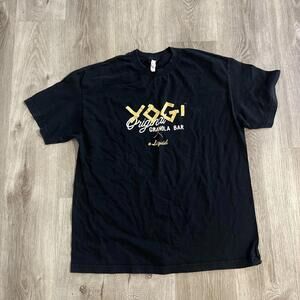 Black Men’s Yogi Granola Bar T Shirt Size XL Short Sleeve
